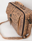 American Darling ADBG1308 Briefcase Hand Tooled Genuine Leather Women Bag Western Handbag Purse