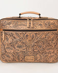 American Darling ADBG1308 Briefcase Hand Tooled Genuine Leather Women Bag Western Handbag Purse