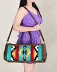 OHLAY OHA101D DUFFEL Upcycled Wool Genuine Leather women bag western handbag purse