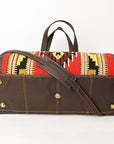 OHLAY OHA101E DUFFEL Upcycled Wool Genuine Leather women bag western handbag purse
