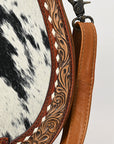 American Darling ADBG1315 Hand Tooled Hair-On Genuine Leather Women Bag Western Handbag Purse