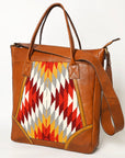 American Darling ADBGA478 Saddle Blanket Genuine Leather Women Bag Western Handbag Purse