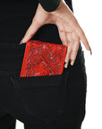 American Darling Wallet Hand Tooled Genuine Leather Women Bag Western Handbag Purse