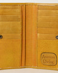 American Darling Wallet Hand Tooled Genuine Leather Women Bag Western Handbag Purse