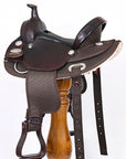 HILASON Western Child Horse Trail Show Saddle Synthetic Pleasure Riding Brown