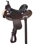 HILASON Western Child Horse Trail Show Saddle Synthetic Pleasure Riding Brown
