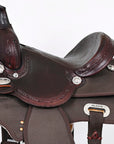 HILASON Western Child Horse Trail Show Saddle Synthetic Pleasure Riding Brown