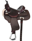 HILASON Western Child Horse Trail Show Saddle Synthetic Pleasure Riding Brown