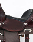 HILASON Western Child Horse Trail Show Saddle Synthetic Pleasure Riding Brown