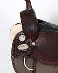 HILASON Western Child Horse Trail Show Saddle Synthetic Pleasure Riding Brown