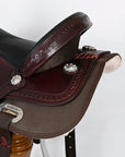 HILASON Western Child Horse Trail Show Saddle Synthetic Pleasure Riding Brown