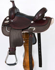HILASON Western Child Horse Trail Show Saddle Synthetic Pleasure Riding Brown