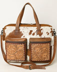 American Darling Briefcase Hair On Genuine Leather Women Bag Western Handbag Purse