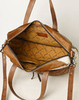 American Darling Briefcase Hair On Genuine Leather Women Bag Western Handbag Purse