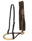 Hilason Western Horse Beautiful Noseband Tack American Leather Rein with Bosal Set