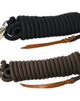 14 ft & 25 ft HILASON Western Tack Horse Genuine Nylon Reins Black & Brown