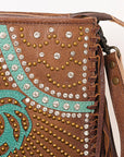American Darling ADBG1322A Hand Tooled Hair-On Genuine Leather Women Bag Western Handbag Purse