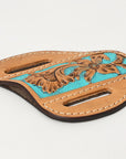 Hilason Leather Angled Knife Scabbard Sheath Cover Floral Tooled