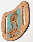 Hilason Leather Angled Knife Scabbard Sheath Cover Floral Tooled