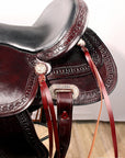 Hilason Western Horse Kids Youth Children Trail Genuine Leather Saddle Dark Brown