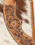 American Darling Adbga488 Tote Hand Tooled Hair-On Genuine Leather Women Bag Western Handbag Purse