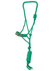 HILASON Western Beaded Weave Nylon/Poly Rope Halter 8 Ft. Lead Rope