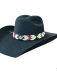 HILASON Beaded American Style Western Cowgirl Handmade Hatband Tan