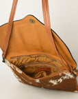 ADBG1389 American Darling Hand Tooled Hair On Genuine Leather Women Bag Western Handbag Purse