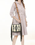 American Darling Messenger Hand Tooled Genuine Leather Women Bag Western Handbag Purse