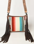 American Darling Messenger Hand Tooled Genuine Leather Women Bag Western Handbag Purse