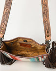 American Darling Messenger Hand Tooled Genuine Leather Women Bag Western Handbag Purse