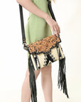 American Darling Crossbody Hand Tooled Saddle Blanket Genuine Leather Women Bag Western Handbag Purse