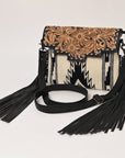 American Darling Crossbody Hand Tooled Saddle Blanket Genuine Leather Women Bag Western Handbag Purse