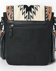 American Darling Cross Body Hand Tooled Saddle Blanket Hair On Genuine Leather Western Women Bag Handbag Purse Crossbody Cute