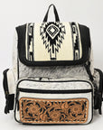 American Darling ADBG860D Backpack Hand Tooled Saddle Blanket Genuine Leather Women Bag Western Handbag Purse