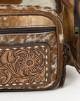 American Darling ADBG860E Backpack Hand Tooled Saddle Blanket Genuine Leather Women Bag Western Handbag Purse
