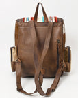 American Darling ADBG860E Backpack Hand Tooled Saddle Blanket Genuine Leather Women Bag Western Handbag Purse