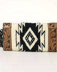 American Darling Hand Tooled Saddle Blanket Genuine Leather Women Bag Western Handbag Purse