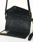 American Darling Hand Tooled Saddle Blanket Genuine Leather Women Bag Western Handbag Purse