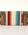 American Darling Hand Tooled Saddle Blanket Genuine Leather Women Bag Western Handbag Purse