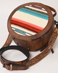 American Darling Saddle Blanket Genuine Leather Women Bag Western Handbag Purse
