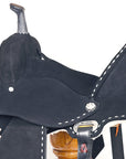 15 In Hilason Flex Tree Western Horse Buckstitch Trail Barrel American Leather Saddle Black