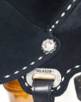 15 In Hilason Flex Tree Western Horse Buckstitch Trail Barrel American Leather Saddle Black