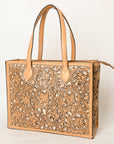 American Darling ADBGZ787A Hand Tooled Genuine Leather Women Bag Western Handbag Purse