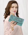 ADBGZ790B American Darling WALLET Hand Tooled Genuine Leather women bag western handbag purse