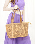 American Darling ADBGZ792A Hand Tooled Genuine Leather Women Bag Western Handbag Purse