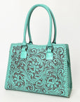 American Darling Adbgz793B Tote Hand Tooled Genuine Leather Women Bag Western Handbag Purse