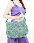 ADBGZ795B American Darling HOBO Hand Tooled Genuine Leather women bag western handbag purse