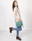 ADBGZ796B American Darling CROSS BODY I Hand Tooled Genuine Leather women bag western handbag purse