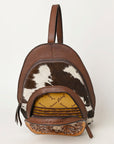 American Darling ADBGA508 Hand Tooled Hair-On Genuine Leather Women Bag Western Handbag Purse